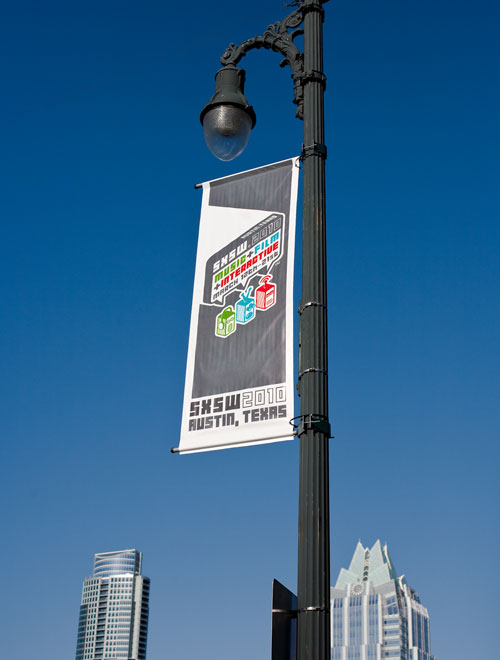 SXSW 2010 Festival Light Pole Banners